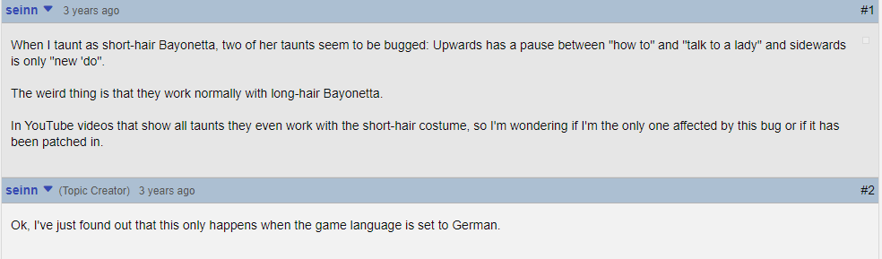 a GameFAQs thread, detailed below